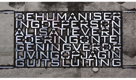 dehumanisering - dehumaniser / ingdeperson / alisatievern / ederingontei / geningverdr / ijvingopjagin / guitsluiting